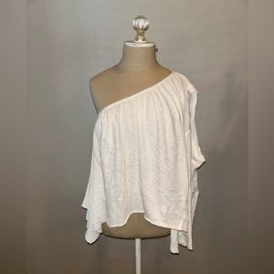 free people We The Free Spring Break One Shoulder Top in white. #fp #summer